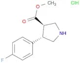 Trans-methyl 4-(4-fluorophenyl)pyrrolidine-3-carboxylate hcl
