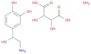 4-[(1R)-2-amino-1-hydroxyethyl]-1,2-benzenediol bitartrate monohydrate