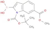 1H-​Indole-​1,​6-​dicarboxylic acid, 2-​borono-​, 1-​(1,​1-​dimethylethyl) 6-​methyl ester