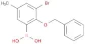 2-Benzyloxy-3-bromo-5-methylphenylboronic acid
