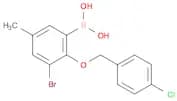 3-Bromo-2-(4'-chlorobenzyloxy)-5-methylphenylboronic acid
