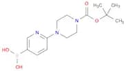 1-​Piperazinecarboxylic acid, 4-​(5-​borono-​2-​pyridinyl)​-​, 1-​(1,​1-​dimethylethyl) ester