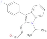 2-​Propenal, 3-​[3-​(4-​fluorophenyl)​-​1-​(1-​methylethyl)​-​1H-​indol-​2-​yl]​-​, (2E)​-