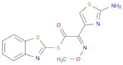 4-​Thiazoleethanethioic acid, 2-​amino-​α-​(methoxyimino)​-​, S-​2-​benzothiazolyl ester, (αZ)​-