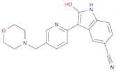 2-hydroxy-3-[5-(4-morpholinylmethyl)-2-pyridinyl]-1H-indole-5-carbonitrile