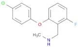2-(4-Chlorophenoxy)-6-fluoro-N-methylbenzenemethanamine