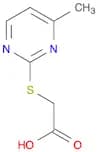 2-((4-Methylpyrimidin-2-yl)thio)acetic acid