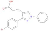 3-(4-Bromophenyl)-1-phenylpyrazole-4-propionic acid