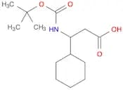3-((tert-butoxycarbonyl)amino)-3-cyclohexylpropanoic acid