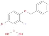 3-Benzyloxy-6-bromo-2-fluorophenylboronic acid