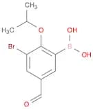 3-Bromo-2-isopropoxy-5-formylphenylboronic acid