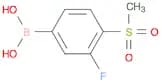 3-Fluoro-4-(methylsulfonyl)phenylboronic Acid