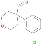 4-(3-Chlorophenyl)oxane-4-carbaldehyde