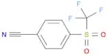 4-(TRIFLUOROMETHYLSULFONYL)BENZONITRILE
