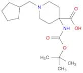 4-TERT-BUTOXYCARBONYLAMINO-1-CYCLOPENTYLMETHYL-PIPERIDINE-4-CARBOXYLIC ACID 1HCL SALT