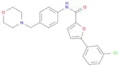 5-(3-Chlorophenyl)-N-[4-(morpholin-4-ylmethyl)phenyl]furan-2-carboxamide