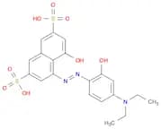 4-((4-(Diethylamino);-2-hydroxyphenyl);diazenyl);-5-hydroxynaphthalene-2,7-disulfonic acid
