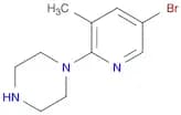 5-Bromo-2-(piperazin-1-yl)-3-methylpyridine
