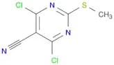 4,6-Dichloro-2-(methylthio)pyrimidine-5-carbonitrile