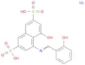 2,7-Naphthalenedisulfonic acid, 4-hydroxy-5-[[(2-hydroxyphenyl)methylene]amino]-, sodium salt (1:1)