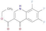 3-​Quinolinecarboxylic acid, 6,​7,​8-​trifluoro-​1,​4-​dihydro-​4-​oxo-​, ethyl ester