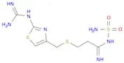 3-[({2-[(diaminomethylidene)amino]-1,3-thiazol-4-yl}methyl)sulfanyl]-N-sulfamoylpropanimidamide