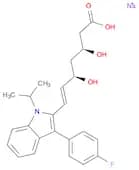 sodium (3R,5S,6E)-7-[3-(4-fluorophenyl)-1-(propan-2-yl)-1H-indol-2-yl]-3,5-dihydroxyhept-6-enoate