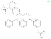 2-[3-[3-[[2-Chloro-3-(trifluoromethyl)benzyl](2,2-diphenylethyl)amino]propoxy]phenyl]acetic acid h…