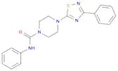 N-Phenyl-4-(3-phenyl-1,2,4-thiadiazol-5-yl)piperazine-1-carboxamide