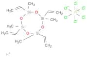 Platinum(0)-2,4,6,8-tetramethyl-2,4,6,8-tetravinylcyclotetrasiloxane complex solution 0.104 M in m…