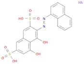 Disodium 4,5-dihydroxy-3-(naphthalen-1-yldiazenyl)naphthalene-2,7-disulfonate