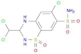 6-chloro-3-(dichloromethyl)-1,1-dioxo-3,4-dihydro-2H-1$l^{6},2,4-benzothiadiazine-7-sulfonamide