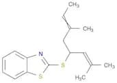Benzothiazole, 2-[[3-methyl-1-(2-methyl-1-propenyl)-3-pentenyl]thio]-