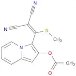 Propanedinitrile, [[2-(acetyloxy)-3-indolizinyl](methylthio)methylene]-