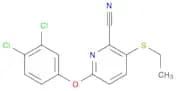 6-(3,4-DICHLOROPHENOXY)-3-(ETHYLTHIO)-2-PYRIDINECARBONITRILE