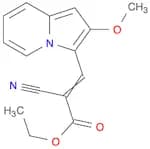2-Propenoic acid, 2-cyano-3-(2-methoxy-3-indolizinyl)-, ethyl ester