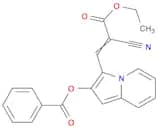2-Propenoic acid, 3-[2-(benzoyloxy)-3-indolizinyl]-2-cyano-, ethyl ester