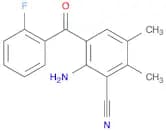 Benzonitrile, 2-amino-3-(2-fluorobenzoyl)-5,6-dimethyl-