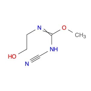 Carbamimidic acid, N-cyano-N'-(2-hydroxyethyl)-, methyl ester