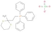 Phosphonium, [2-(2-methyl-1,3-dithian-2-yl)ethyl]triphenyl-, perchlorate