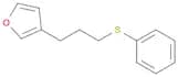 Furan, 3-[3-(phenylthio)propyl]-