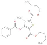 2,5-Thiophenedicarboxylic acid, 3-(benzoyloxy)-4-methyl-, dibutyl ester