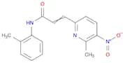 2-Propenamide, 3-(6-methyl-5-nitro-2-pyridinyl)-N-(2-methylphenyl)-