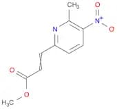 2-Propenoic acid, 3-(6-methyl-5-nitro-2-pyridinyl)-, methyl ester