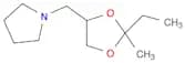Pyrrolidine, 1-[(2-ethyl-2-methyl-1,3-dioxolan-4-yl)methyl]-