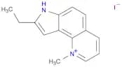 7H-Pyrrolo[2,3-h]quinolinium, 8-ethyl-1-methyl-, iodide