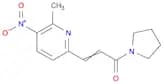 Pyrrolidine, 1-[3-(6-methyl-5-nitro-2-pyridinyl)-1-oxo-2-propenyl]-