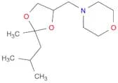 Morpholine, 4-[[2-methyl-2-(2-methylpropyl)-1,3-dioxolan-4-yl]methyl]-
