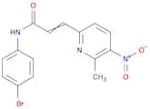 2-Propenamide, N-(4-bromophenyl)-3-(6-methyl-5-nitro-2-pyridinyl)-