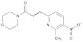 Morpholine, 4-[3-(6-methyl-5-nitro-2-pyridinyl)-1-oxo-2-propenyl]-